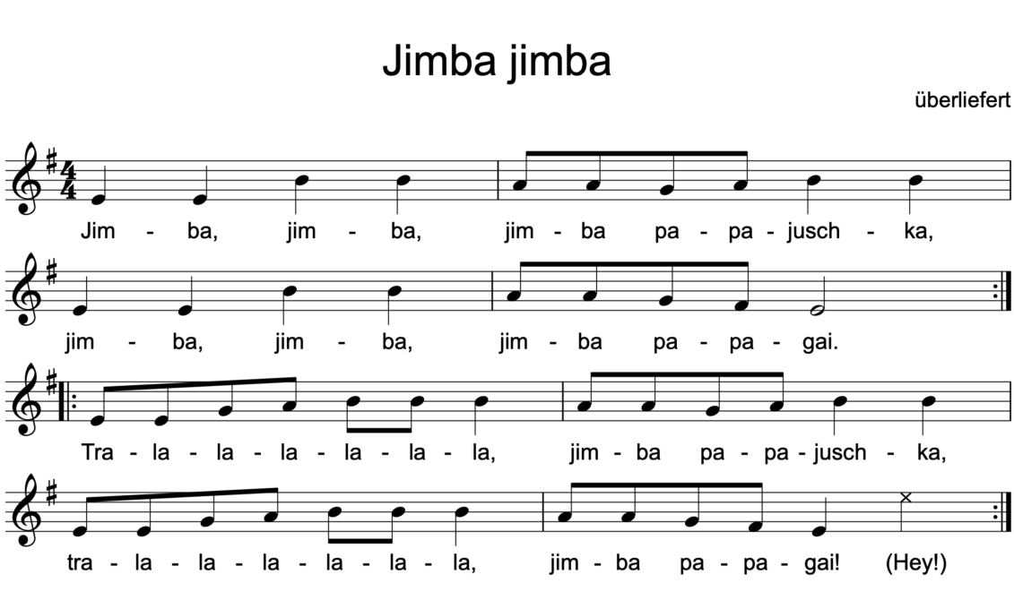 Weiteres Beispiel in Moll
