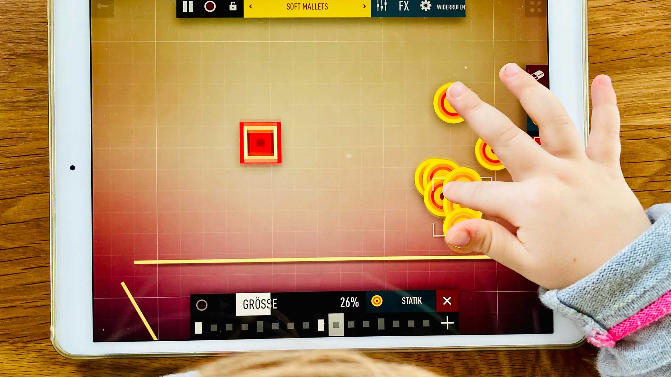 Musikalisches Experimentieren mit geometrischen Formen